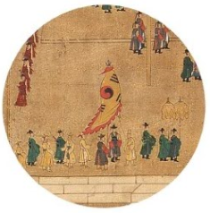 태극기가 그려진 신축진찬도 병풍2
