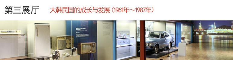 第三展厅[大韩民国的成长与发展](1961-1987)